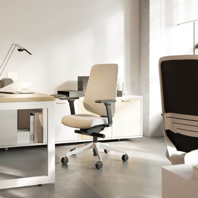 Siège de bureau ergonomique avec structure noir Antequera